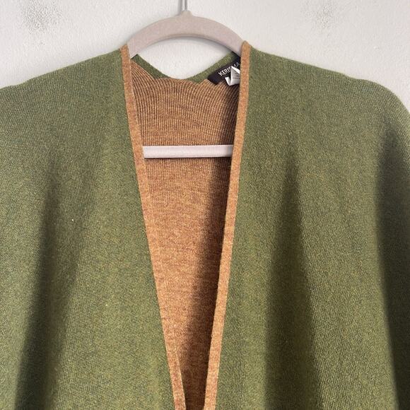 Kerisma angora blend open front drapes knit sweater poncho sz OS - Picture 2 of 5